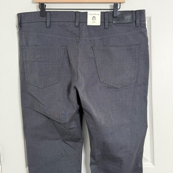 English Laundry Pants Mens 38x30 Gray 5 Pocket Straight Leg Comfort Chino - Picture 6 of 13